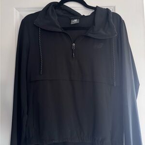 New Balance Black Zip-Up Hooded Pullover